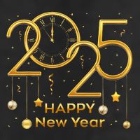 Happy New Year Party 2025 Family Matching Fireworks Beanie