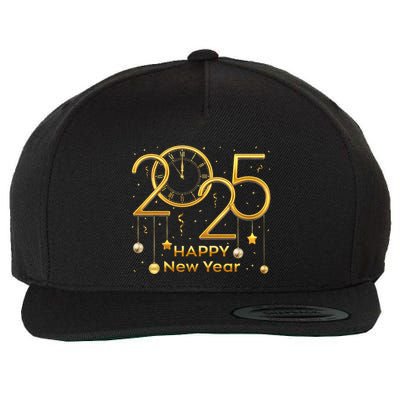 Happy New Year Party 2025 Family Matching Fireworks Wool Snapback Cap