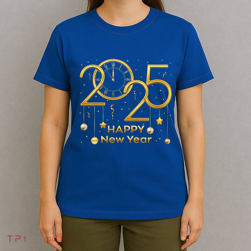 Happy New Year Party 2025 Family Matching Fireworks T-Shirt