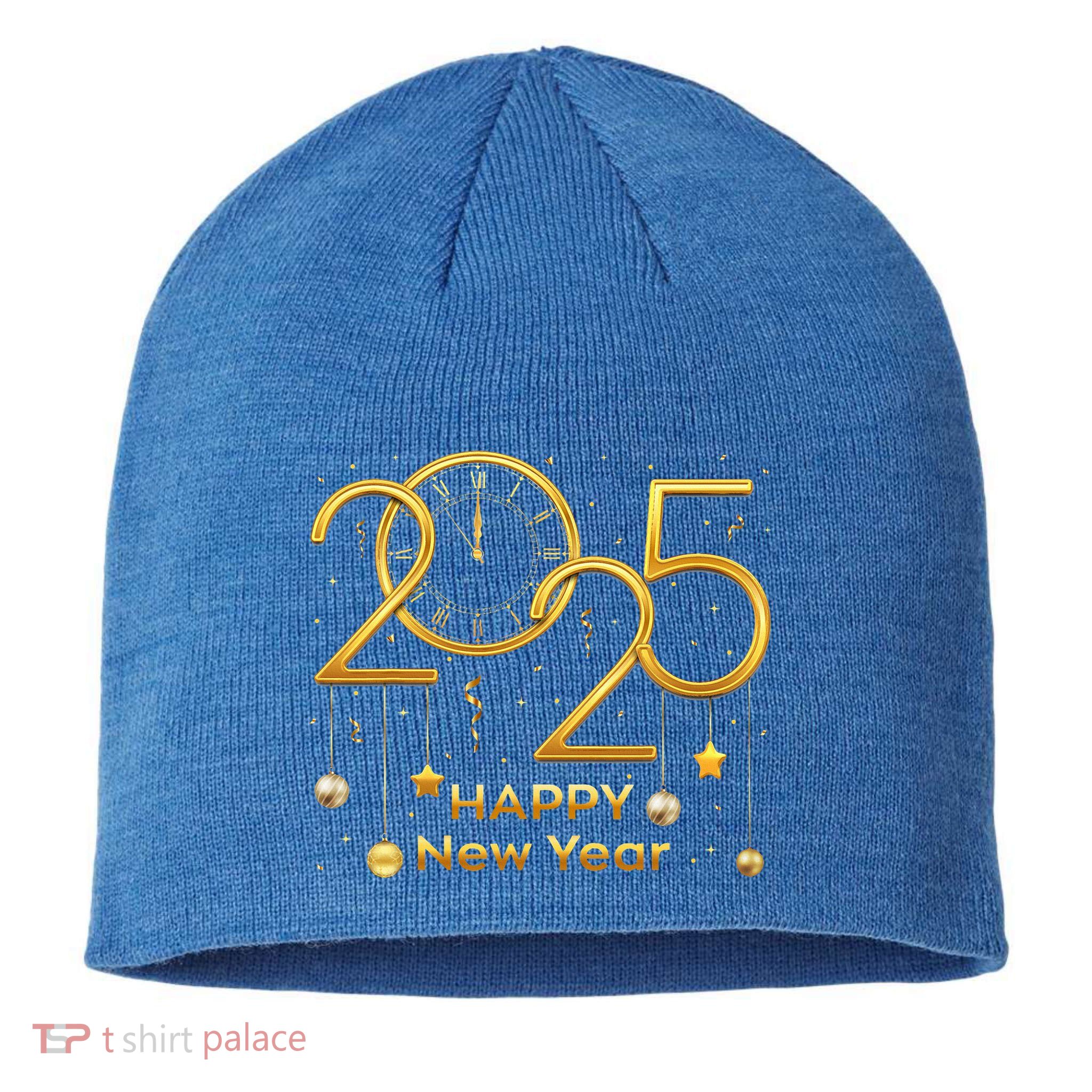Happy New Year Party 2025 Family Matching Fireworks Sustainable Beanie