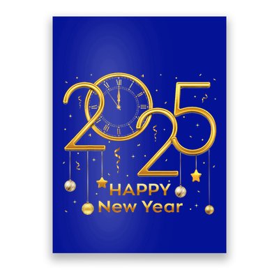 Happy New Year Party 2025 Family Matching Fireworks Poster