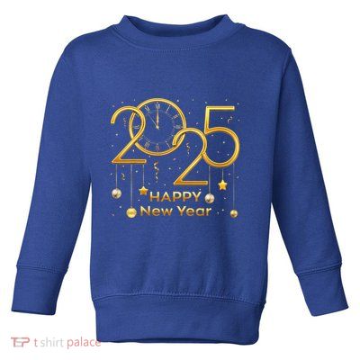 Happy New Year Party 2025 Family Matching Fireworks Toddler Sweatshirt