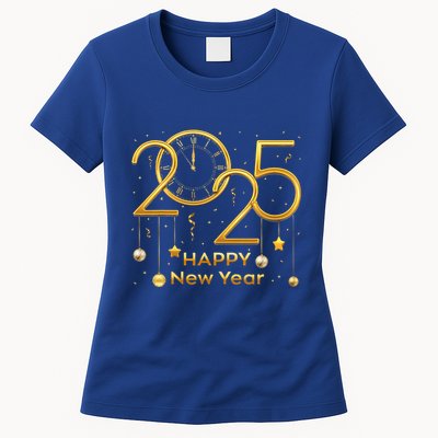 Happy New Year Party 2025 Family Matching Fireworks Womens T-Shirt