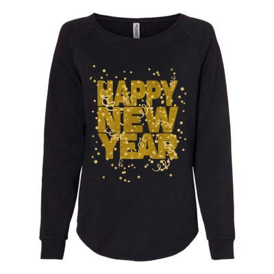 Happy New Year Nye Party Gift Funny New Years Eve Confetti Gift Womens California Wash Sweatshirt