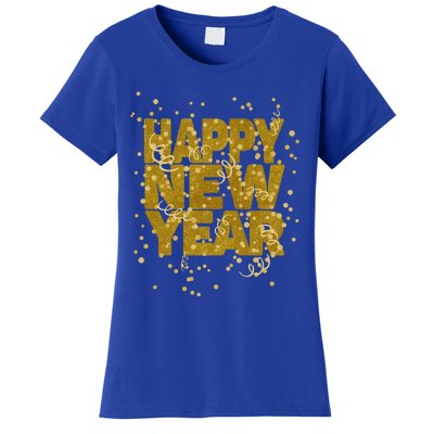 Happy New Year Nye Party Gift Funny New Years Eve Confetti Gift Women's T-Shirt