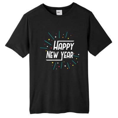 Happy New Year Fireworks Gift Funny Gift Tall Fusion ChromaSoft Performance T-Shirt