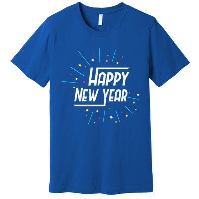 Happy New Year Fireworks Gift Funny Gift Premium T-Shirt