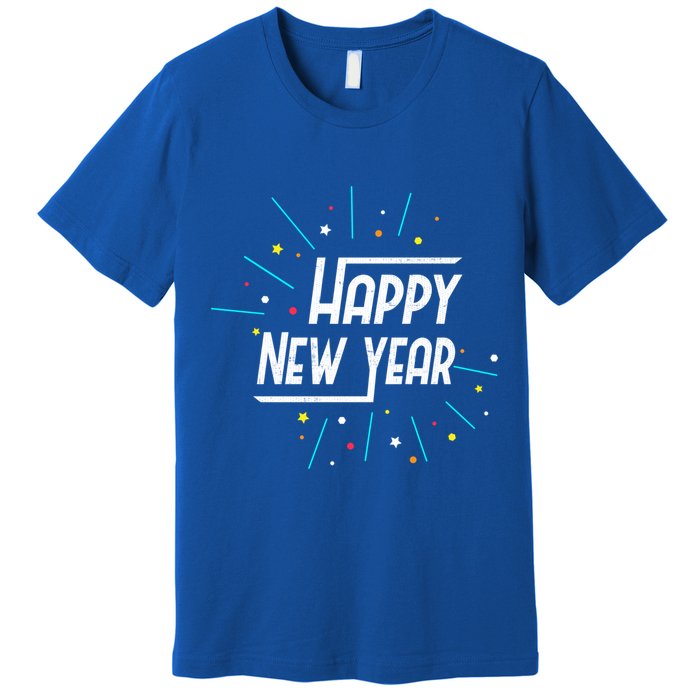 Happy New Year Fireworks Gift Funny Gift Premium T-Shirt