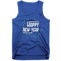 Happy New Year Fireworks Gift Funny Gift Tank Top