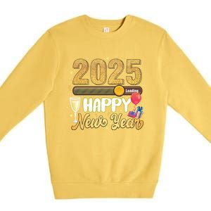 Happy New Year 2025 Loading New Year Decoration 2025 Gift Premium Crewneck Sweatshirt