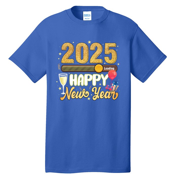 Happy New Year 2025 Loading New Year Decoration 2025 Gift Tall T-Shirt