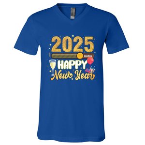 Happy New Year 2025 Loading New Year Decoration 2025 Gift V-Neck T-Shirt