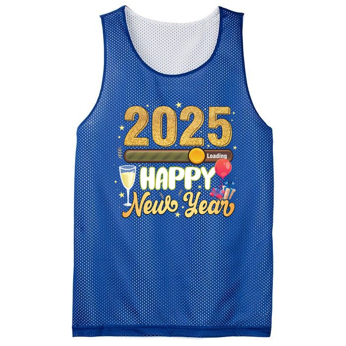 Happy New Year 2025 Loading New Year Decoration 2025 Gift Mesh Reversible Basketball Jersey Tank