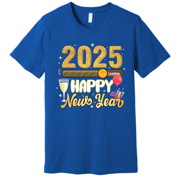 Happy New Year 2025 Loading New Year Decoration 2025 Gift Premium T-Shirt