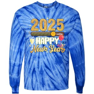 Happy New Year 2025 Loading New Year Decoration 2025 Gift Tie-Dye Long Sleeve Shirt