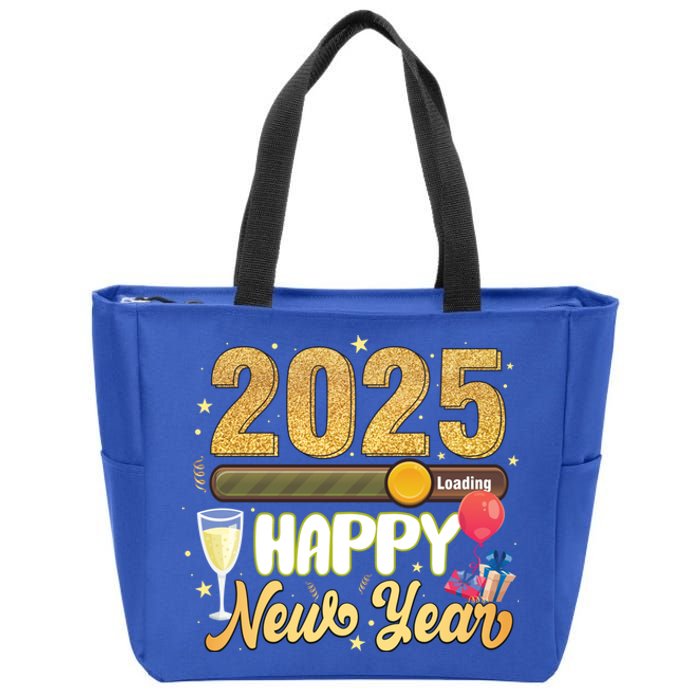 Happy New Year 2025 Loading New Year Decoration 2025 Gift Zip Tote Bag