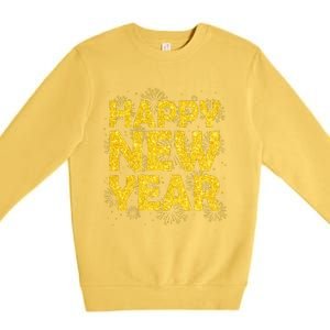 Happy New Year Nye Party 2024 Funny New Years Eve Confetti Premium Crewneck Sweatshirt