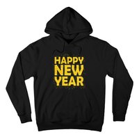 Happy New Year Nye Party 2024 Funny New Years Eve Confetti Hoodie