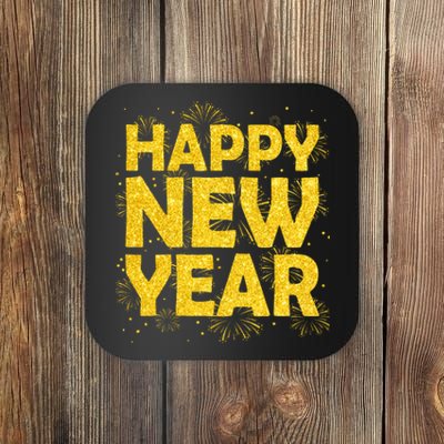 Happy New Year Nye Party 2024 Funny New Years Eve Confetti Coaster