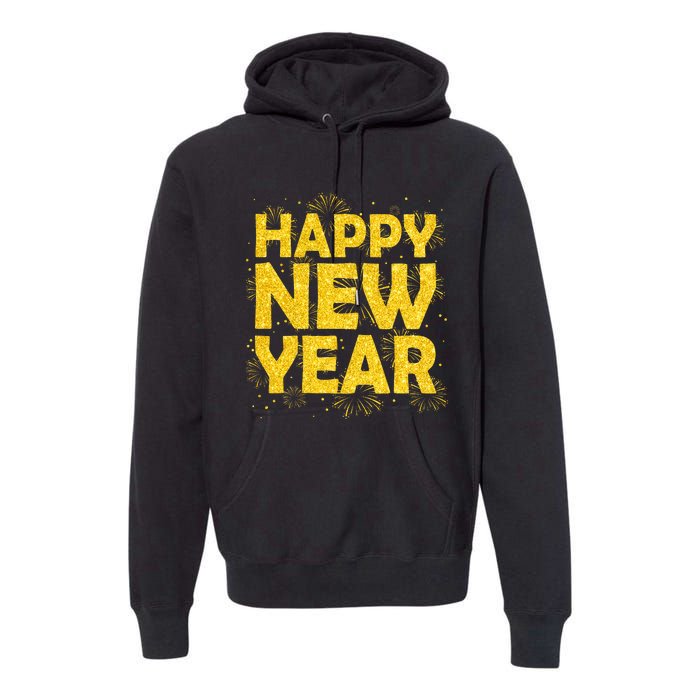 Happy New Year Nye Party 2024 Funny New Years Eve Confetti Premium Hoodie