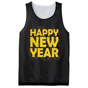 Happy New Year Nye Party 2024 Funny New Years Eve Confetti Mesh Reversible Basketball Jersey Tank