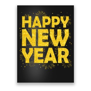 Happy New Year Nye Party 2024 Funny New Years Eve Confetti Poster