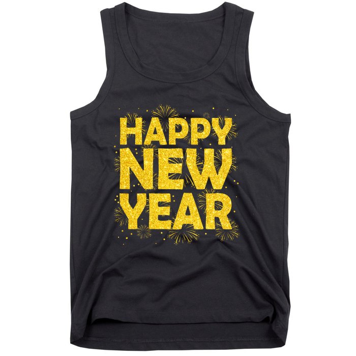 Happy New Year Nye Party 2024 Funny New Years Eve Confetti Tank Top