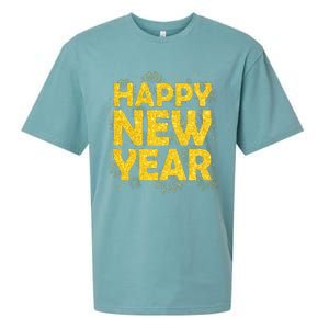 Happy New Year Nye Party 2024 Funny New Years Eve Confetti Sueded Cloud Jersey T-Shirt