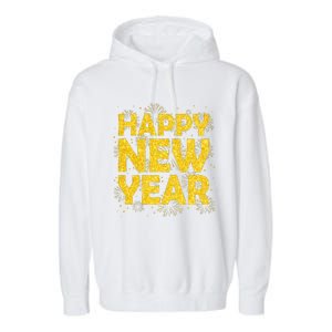 Happy New Year Nye Party 2024 Funny New Years Eve Confetti Garment-Dyed Fleece Hoodie