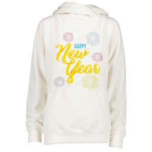 Happy New Year Gift Funny Gift Womens Funnel Neck Pullover Hood