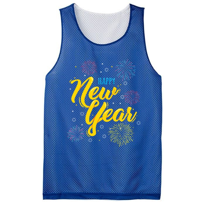 Happy New Year Gift Funny Gift Mesh Reversible Basketball Jersey Tank