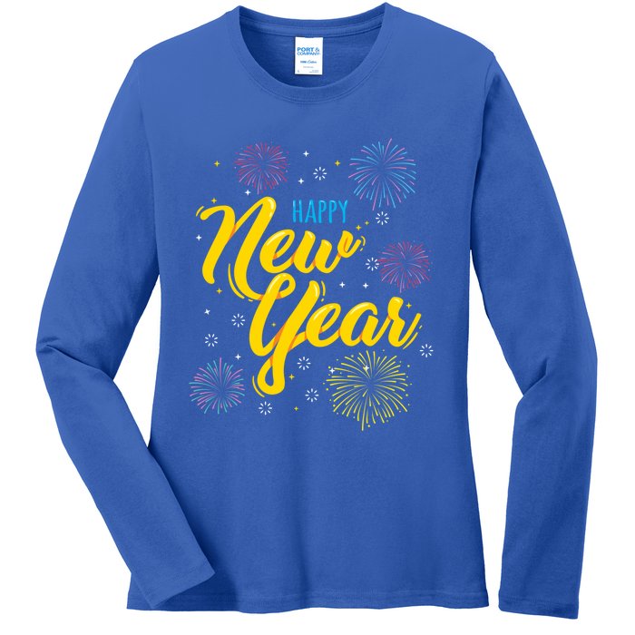 Happy New Year Gift Funny Gift Ladies Long Sleeve Shirt