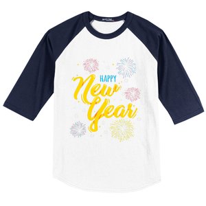 Happy New Year Gift Funny Gift Baseball Sleeve Shirt