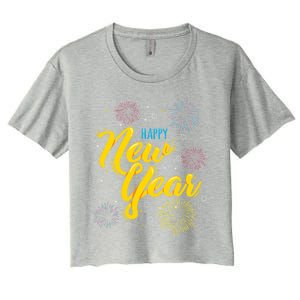 Happy New Year Gift Funny Gift Women's Crop Top Tee