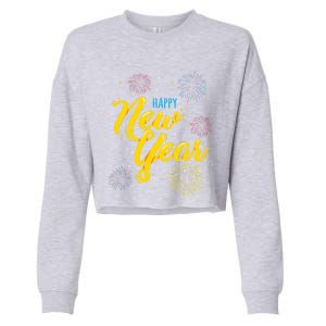 Happy New Year Gift Funny Gift Cropped Pullover Crew