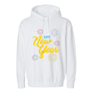 Happy New Year Gift Funny Gift Garment-Dyed Fleece Hoodie