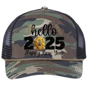 Happy New Year 2025 New Year Party Friends Family Gift Retro Rope Trucker Hat Cap