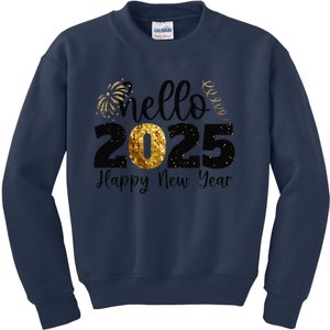 Happy New Year 2025 New Year Party Friends Family Gift Kids Sweatshirt