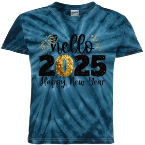 Happy New Year 2025 New Year Party Friends Family Gift Kids Tie-Dye T-Shirt