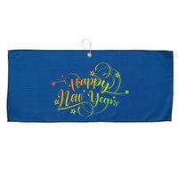 Happy New Year Gift Large Microfiber Waffle Golf Towel