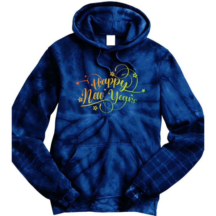 Happy New Year Gift Tie Dye Hoodie