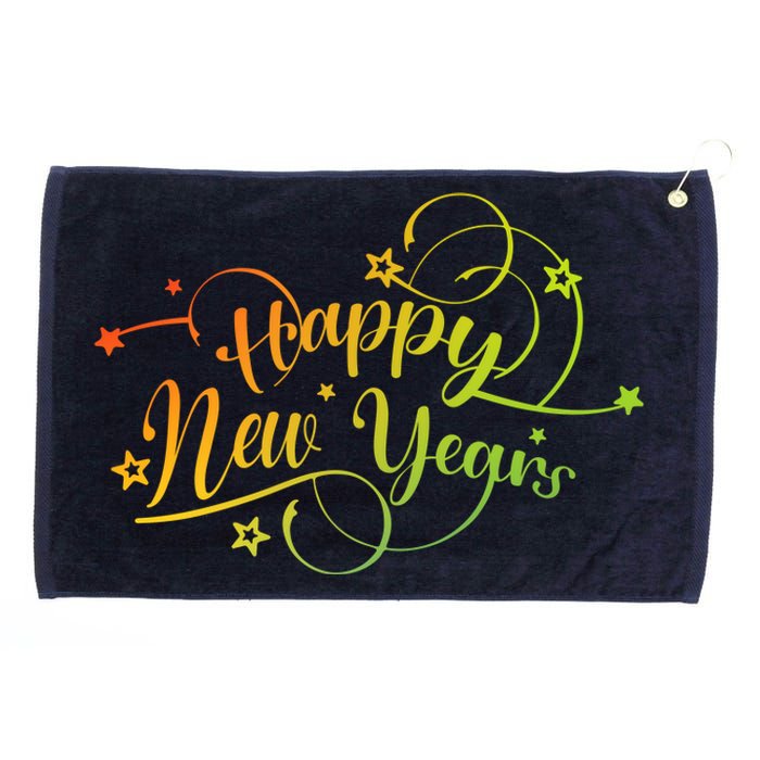 Happy New Year Gift Grommeted Golf Towel