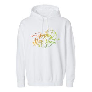 Happy New Year Gift Garment-Dyed Fleece Hoodie