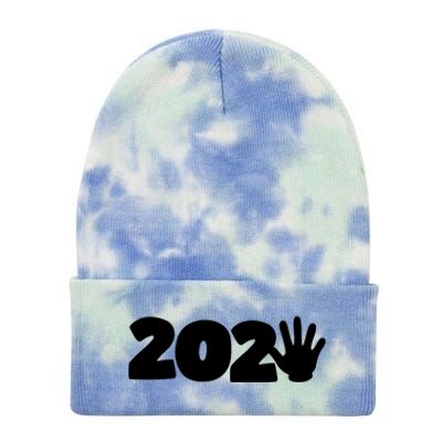 Happy New Year 2025 Nye Years Eve Family Party Countdown Tie Dye 12in Knit Beanie