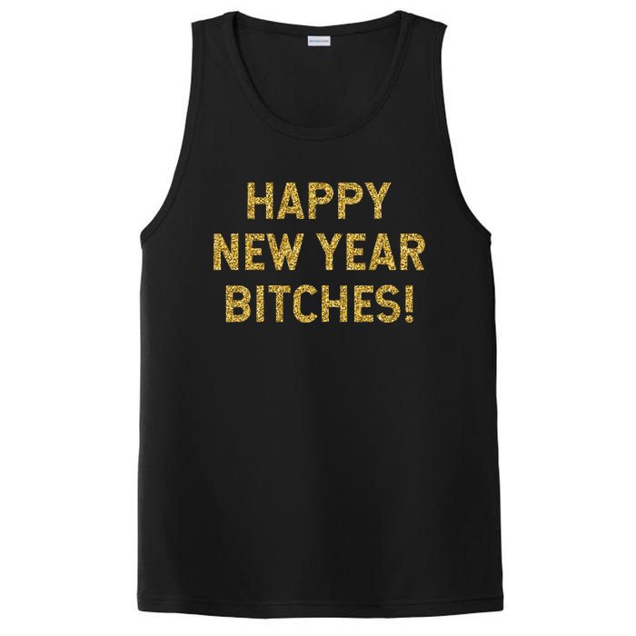 Happy New Year Bitches Celebration New Years Eve PosiCharge Competitor Tank