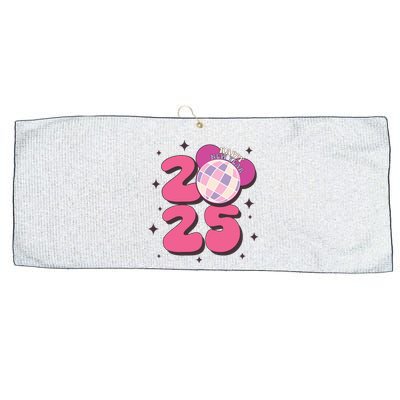 Happy New Year 2025 Holiday New Year Eve Large Microfiber Waffle Golf Towel