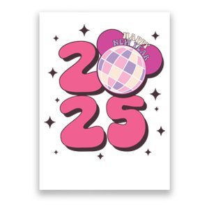 Happy New Year 2025 Holiday New Year Eve Poster