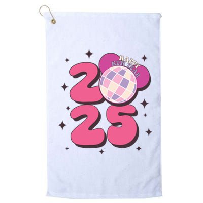 Happy New Year 2025 Holiday New Year Eve Platinum Collection Golf Towel