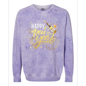 Happy New Year 2024 New Years Party Firework 2024 Loading Gift Colorblast Crewneck Sweatshirt