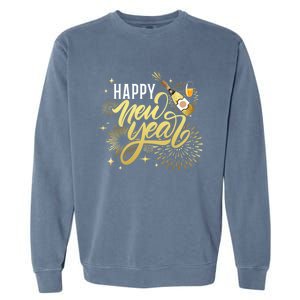 Happy New Year 2024 New Years Party Firework 2024 Loading Gift Garment-Dyed Sweatshirt